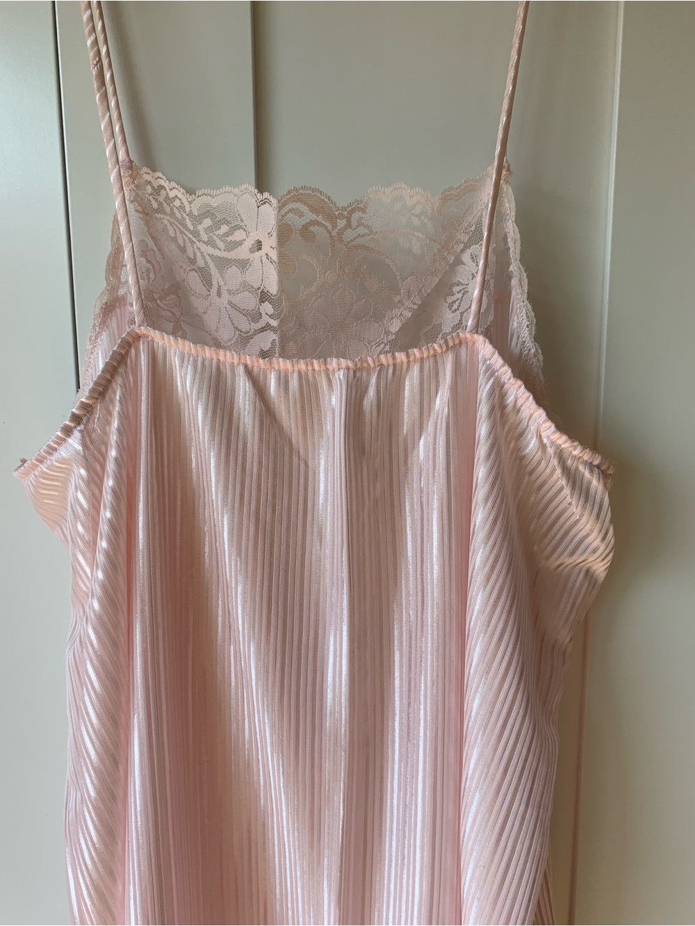 NWOT Pink Lace Trim Nightgown and Robe, 2 piece set - Picture 3 of 10